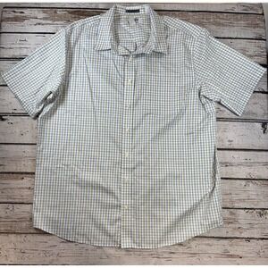 Duluth Shirt Mens 2XL Tall Green‎ Plaid S/S Magna Ready Relaxed Fit 100% Cotton